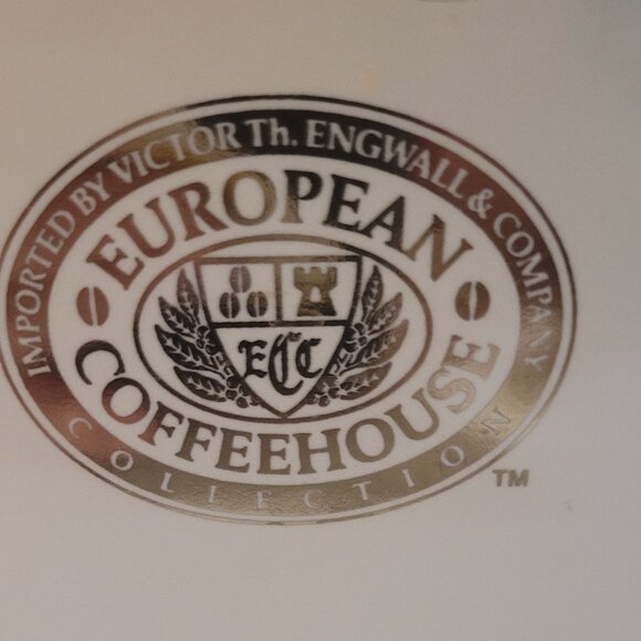 VTG Coffee Canister White EUROPEAN COFFEEHOUSE Victor Th Engwall & Co Collection - Picture 15 of 15